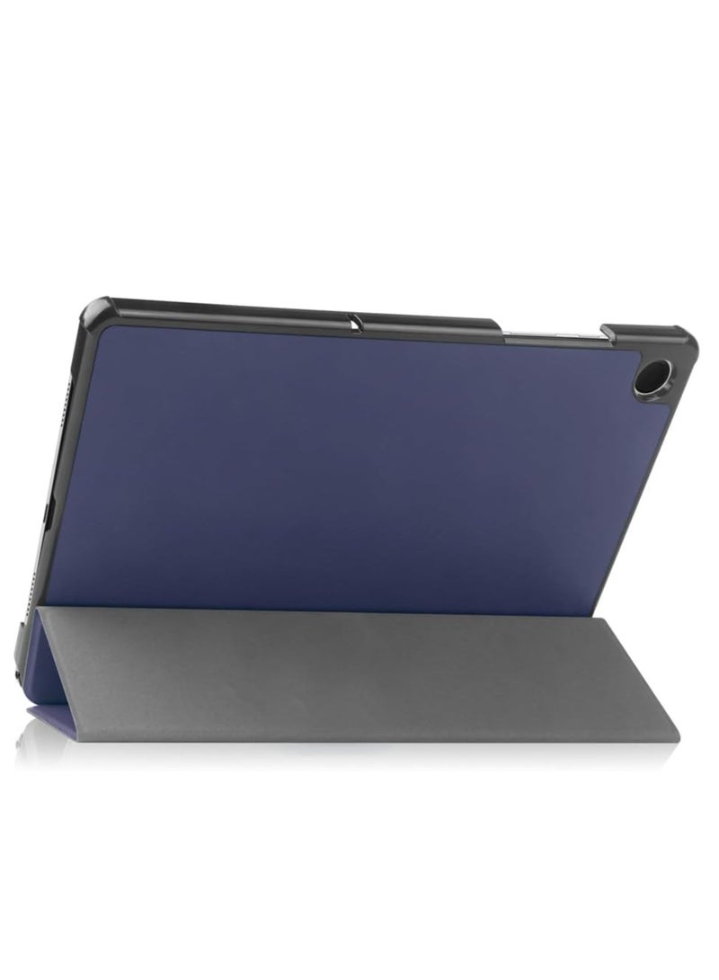 Samsung Galaxy Tab A9+ A9 Plus 11case,Custer Case for SM-X210 SM-X216 SM-X218,Ultra-thin PU-Leather Hard Shell Cover - Blue - Image 5